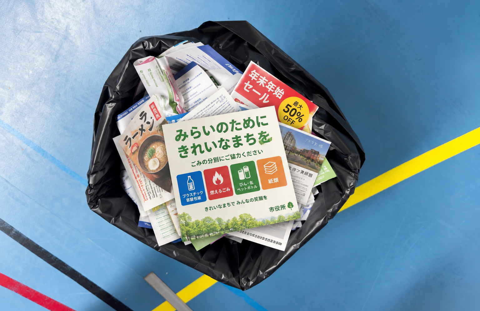 すぐに捨てられにくいチラシ